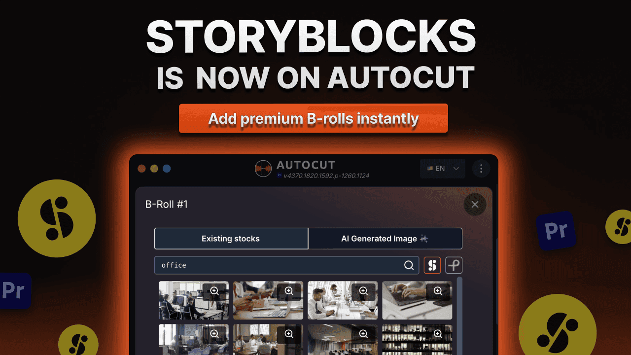 Storyblocks on AutoCut